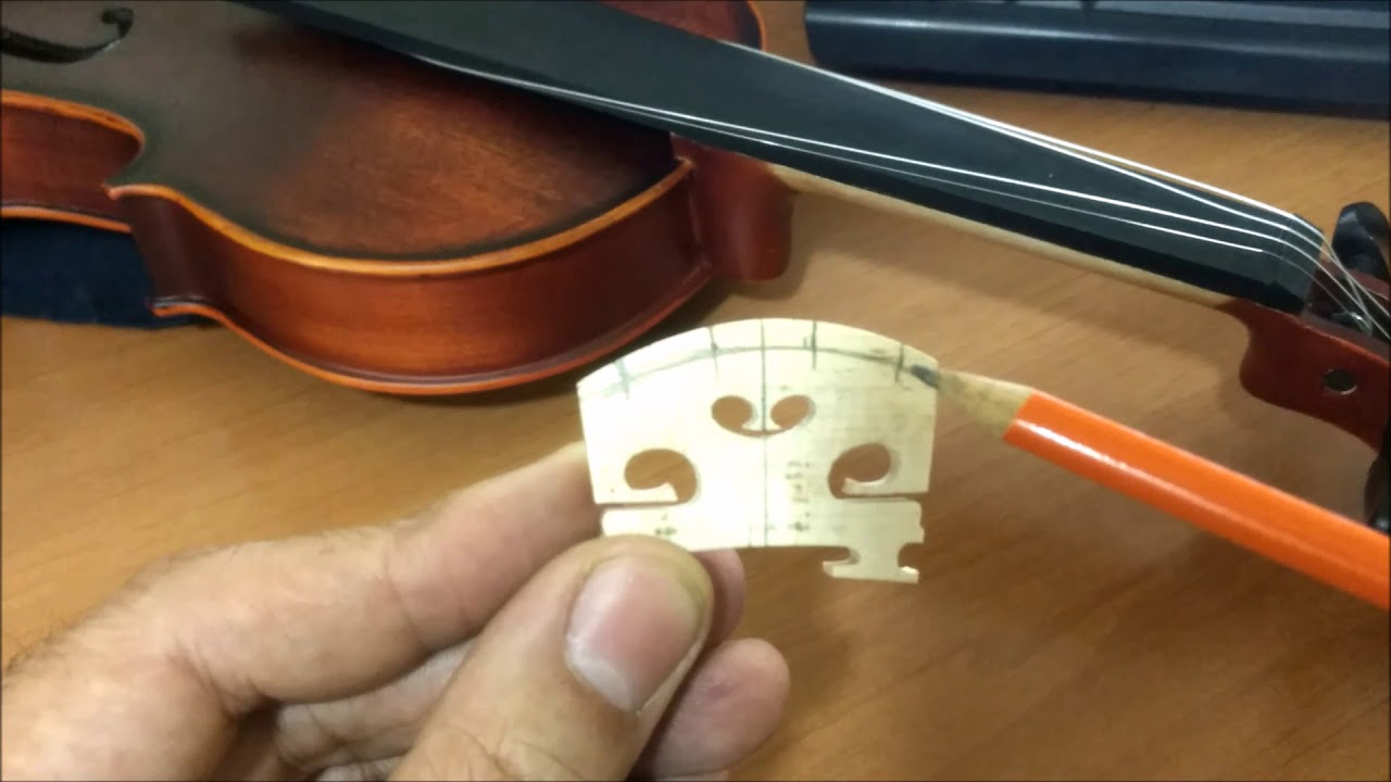 Violino V02 -  Ajuste do cavalete