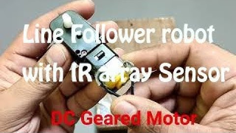 Line Follower robot with IR array Sensor😉UTSOURCE