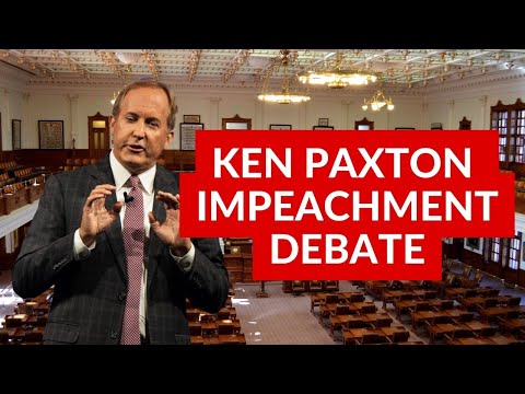 Texas House of Representatives Hears Articles of Impeachment Against Attorney General Ken Paxton