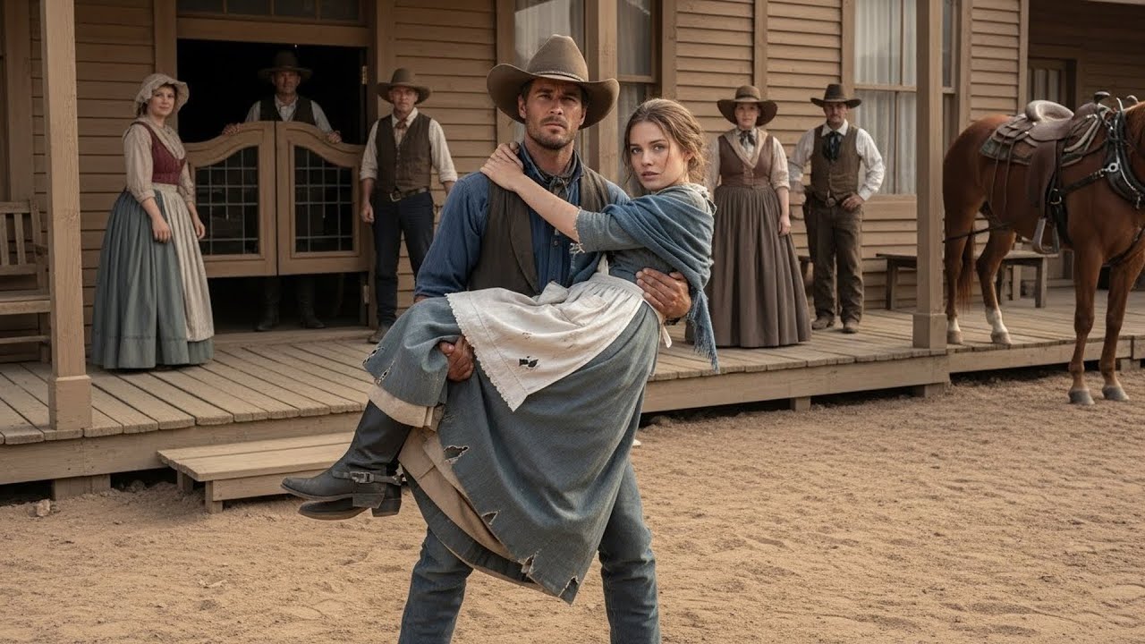 She Was Kicked From The Saloon Into The Street, The Cowboy Lifted Her Up And Said "Never Again"