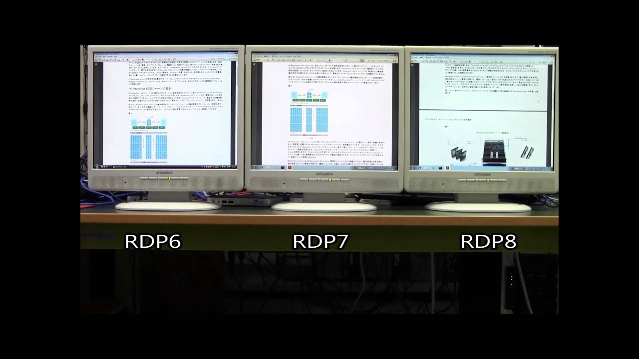 RDPのパフォーマンス RDP6、RDP7、RDP8の比較【アクシオチャンネル】 - YouTube