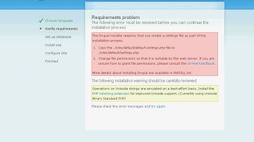 Установка CMS Drupal (1/21)