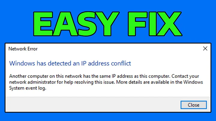 How To Fix Windows Has Detected An IP Address Conflict Error in Windows 11/10/8/7