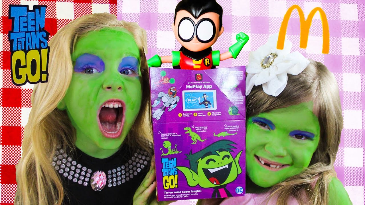 2017 Teen Titans Go Complete Set of 6 Mcdonald's Happy Meal Toys review ...