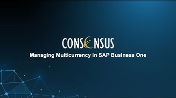 Managing Multicurrency in SAP Business One