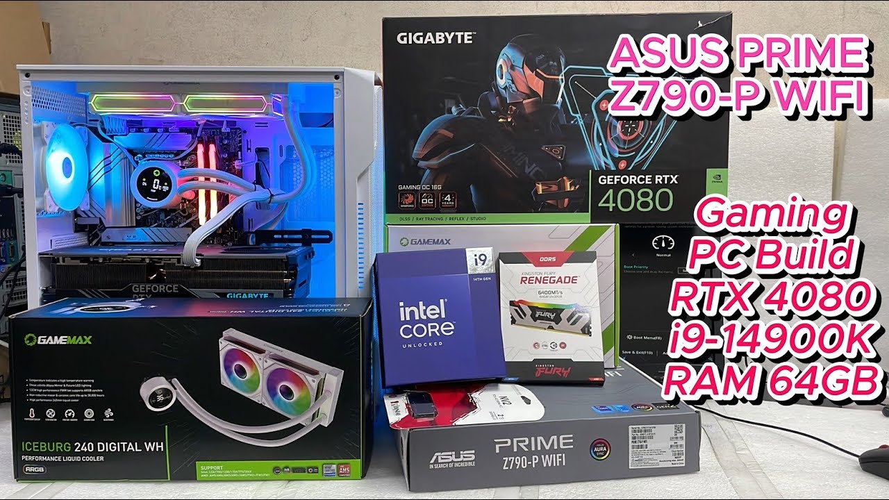 Gaming PC Build RTX 4080 i9-14900K RAM 64GB | ASUS PRIME Z790-P