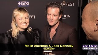 Malin Akerman & Jack Donnelly on Working With Spouse | Slayers (2022)