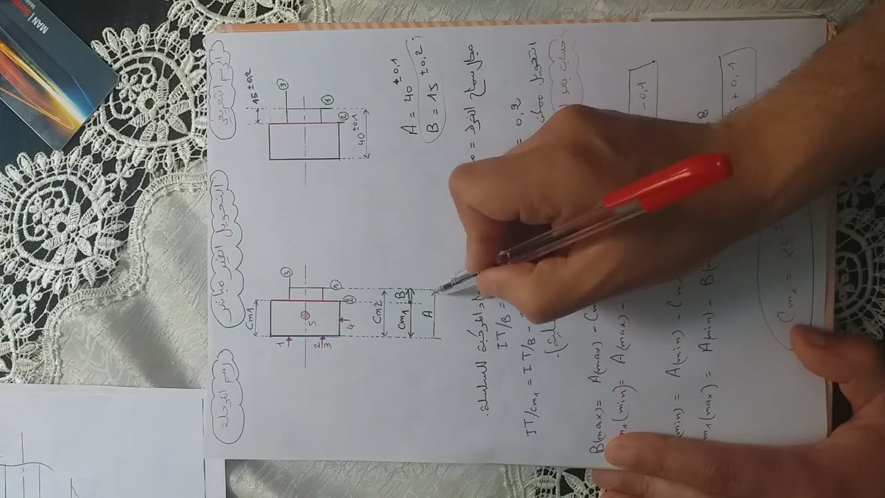هندسة ميكانيكية: التحويل غير مباشر..... أبعاد الصنع مع مفيييد👨‍🏫👨‍🏫👨‍🏫🤔