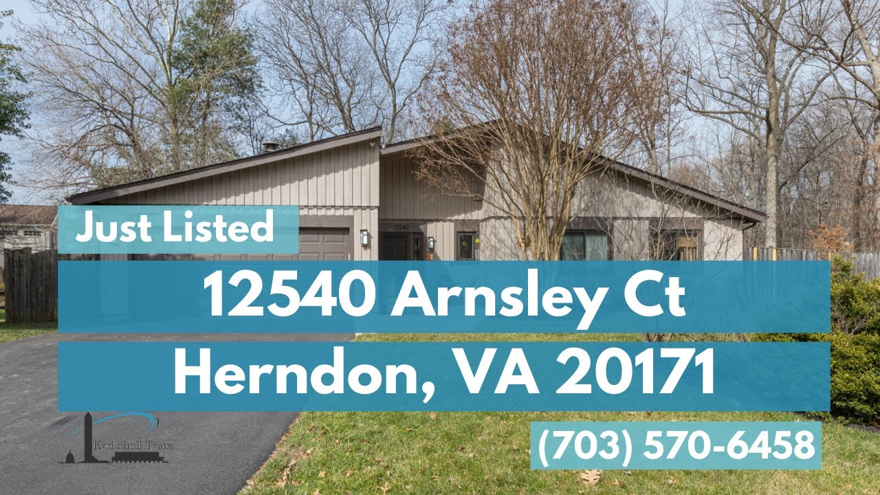 12540 Arnsley Ct Home for Sale Herndon, VA 20171 YouTube