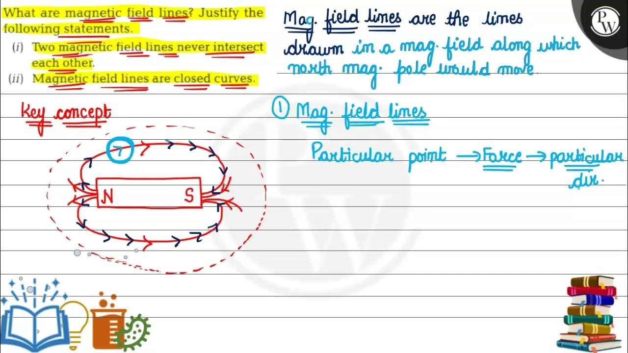 What are field lines? Justify the following statements. (i) Two field lines