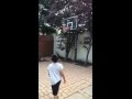 BASKETBALL TRICK SHOT - NO LOOK By Jared aka CURRY KID