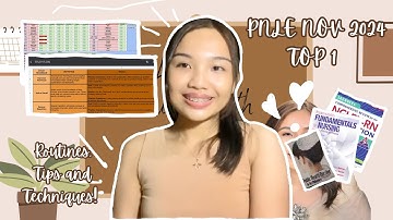 TOP 1 PNLE NOV 2024 | How I Aced the PNLE! 📚Study Tips, Routines, and Time Management Techniques✨