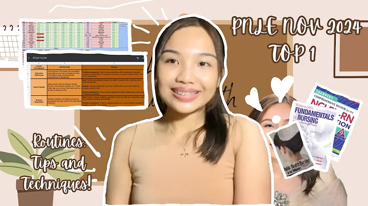 TOP 1 PNLE NOV 2024 | How I Aced the PNLE! 📚Study Tips, Routines, and Time Management Techniques✨
