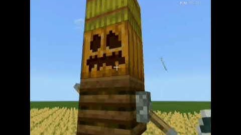 How to make a scarecrow (Minecraft) #shorts #ytshorts #scarecrow