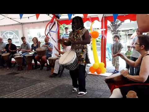 Djembee workshop buurtfeest