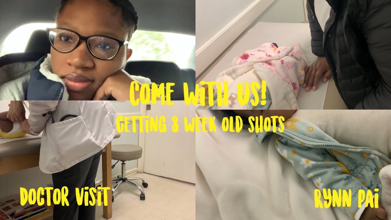 Come with us| 8 week old shots| doctor visit vlog | RYNN PAI
