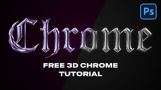 How to 3D Chrome Text Effect in Photoshop [FREE PSD] Beginner friendly screenshot 3