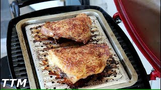 In this easy cooking video, i cook some turkey thighs on my weber
q1200 portable propane gas grill. brined the overnight a brine
consisting of 1/...