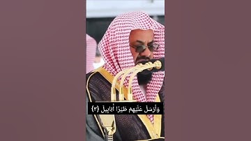 تلاوة نادرة جدا للشيخ. د. سعود الشريم سورة الفيل