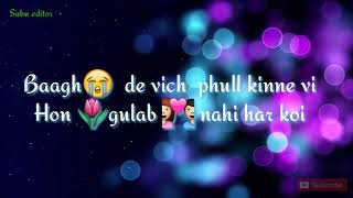 Teri Lod nahi. (sad song status)