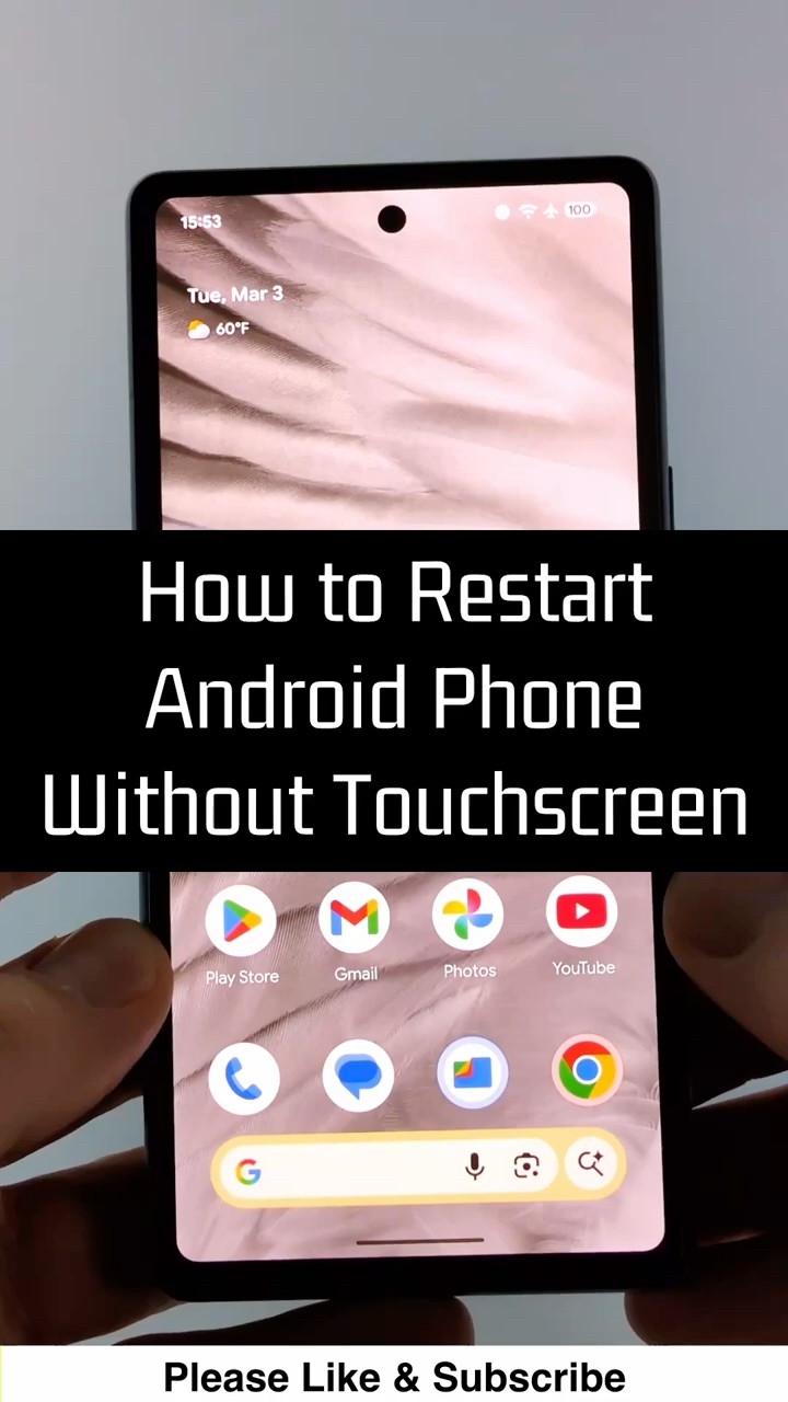 How to Restart Android Phone Without Touchscreen - YouTube