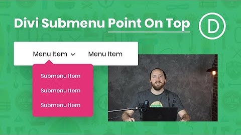 How To Add A Point On Top of The Divi Submenu Dropdown