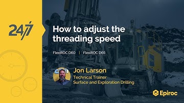 How to adjust threading speed | FlexiROC D60 | FlexiROC D65
