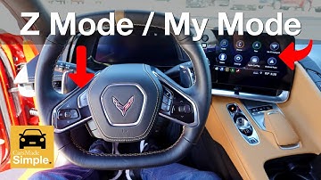 How To: Setup Z-Mode and My Mode on C8 Corvette