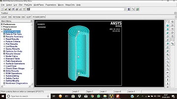 Ansys R 19.0 Stress Analysis of a Axi-Symmetric Component  in tamil