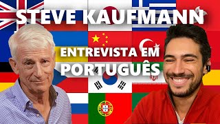 Interview with Polyglot @Steve Kaufmann - lingosteve in Portuguese with English subtitles