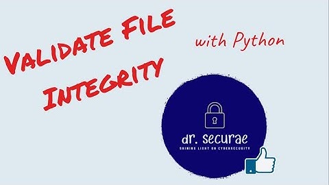 File Integrity Demo Using Python hashlib