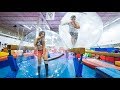 GYMNASTICS INSIDE GIANT BUBBLE BALL AT 3AM!