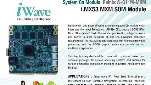i MX53 iWave G11