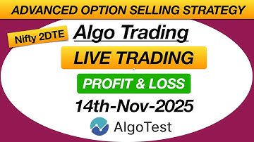 Algotest Option Selling strategy | Nifty 2DTE Full Day P&L Report #algotest