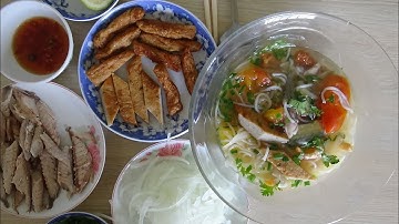 BÚN CHẢ CÁ | cách nấu bún chả cá thơm ngon ngọt nước dễ vô cùng