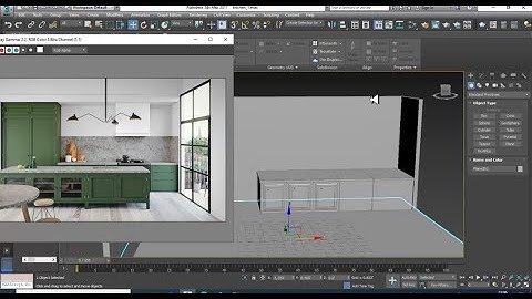 3DsMax Tutorials, Tutorial on 3D Modeling, Texturing & Lighting a Modular Kitchen in 3dsmax (Part 1)