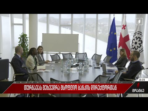 თურნავას შეხვედრა მსოფლიო ბანკის დირექტორთან