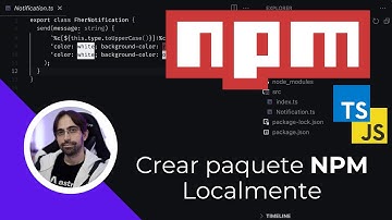 Crear paquete NPM localmente