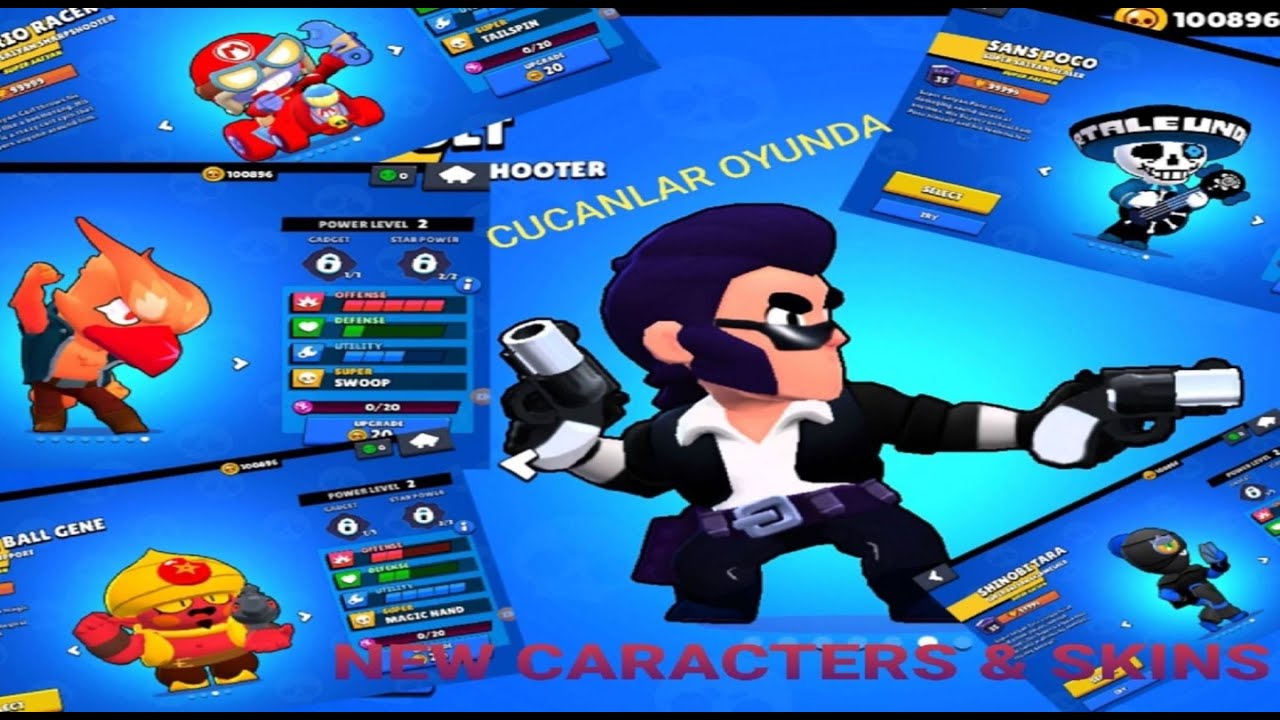 Brawl Stars New Caracters Skins 2 Unlimited Gems Hileli Brawl Stars 2 Sinirsiz Elmas Youtube - brawl stars gene alvaro845