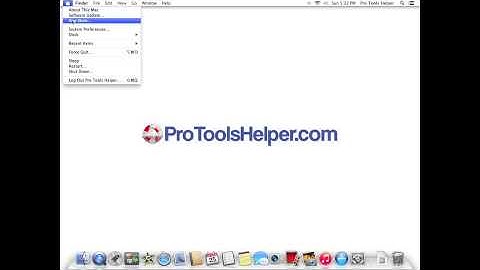 Mac OS X - Open System Preferences