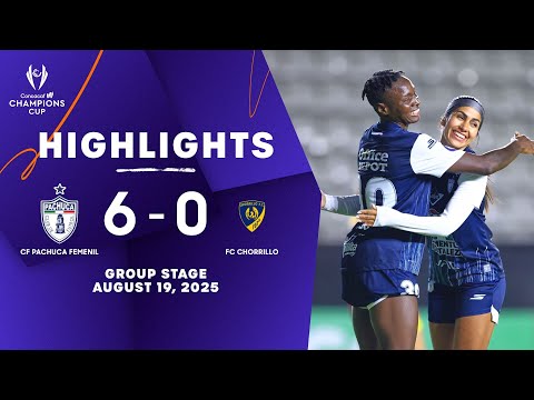 Pachuca Femenil vs FC Chorrillo | 2025/26 Concacaf W Champions Cup | Group Stage