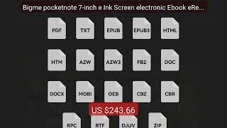 Bigme pocketnote 7-inch e Ink Screen electronic Ebook eReader ... — Best Buy 2026 | Great Quality!