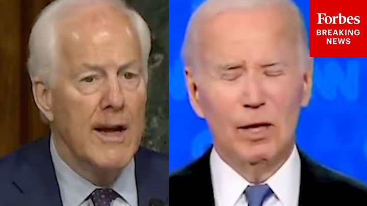 Biden Was 'Suffering From Severe Cognitive Decline As Evident By This Video': John Cornyn
