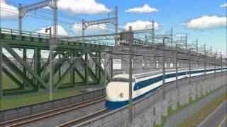 新VRM3★新幹線0系ひかり12輌編成Ｂ本線