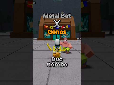 Metal Bat X Genos Combo The Strongest Battleground Thestrongestbattlegrounds Roblox Pvp 