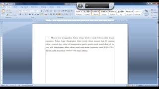 3 4 Latihan 1 Identasi Pembelajaran Microsoft Word 2007 Lengkap