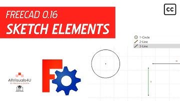 FreeCAD Tutorial - General #15 - How to use sketch elements