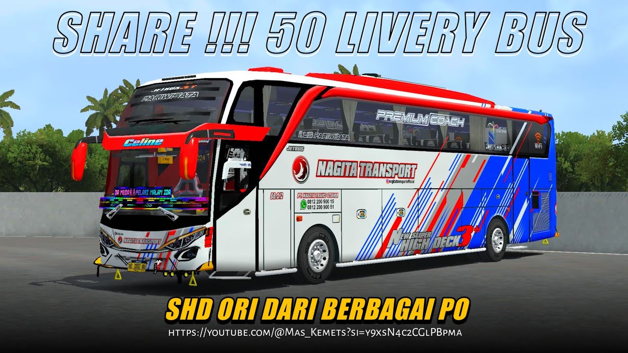 SHARE !!! TOP 50 LIVERY BUS SHD ORI BUSSID TERBARU - Bus Simulator Indonesia