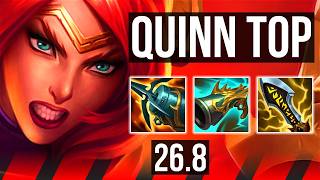 QUINN vs FIORA (TOP) | Good KDA: 22/1/5 | KR Master | 26.8