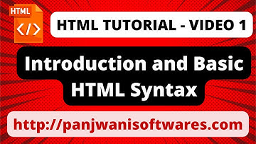 HTML By Pankaj Panjwani Video 1 | In Hindi
